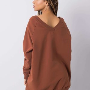 Dark brown sweatshirt Leila RUE PARIS