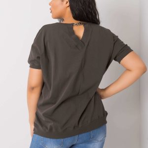 Dark Khaki Women's Plus Size Blouse Jassmine