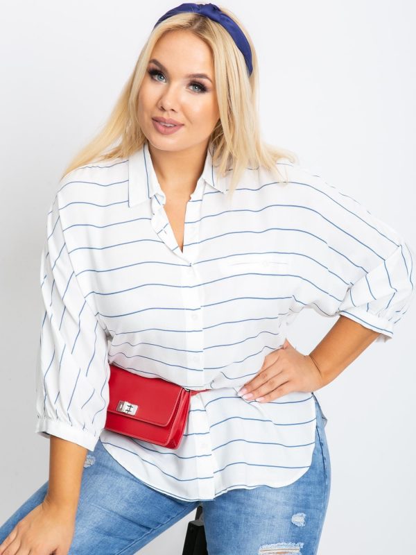 White Plus Size Jelly Shirt