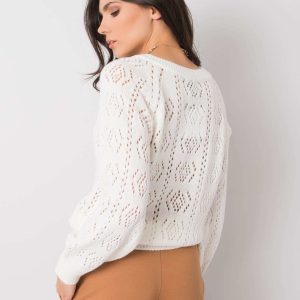 Ecru button-down sweater Sierra OCH BELLA