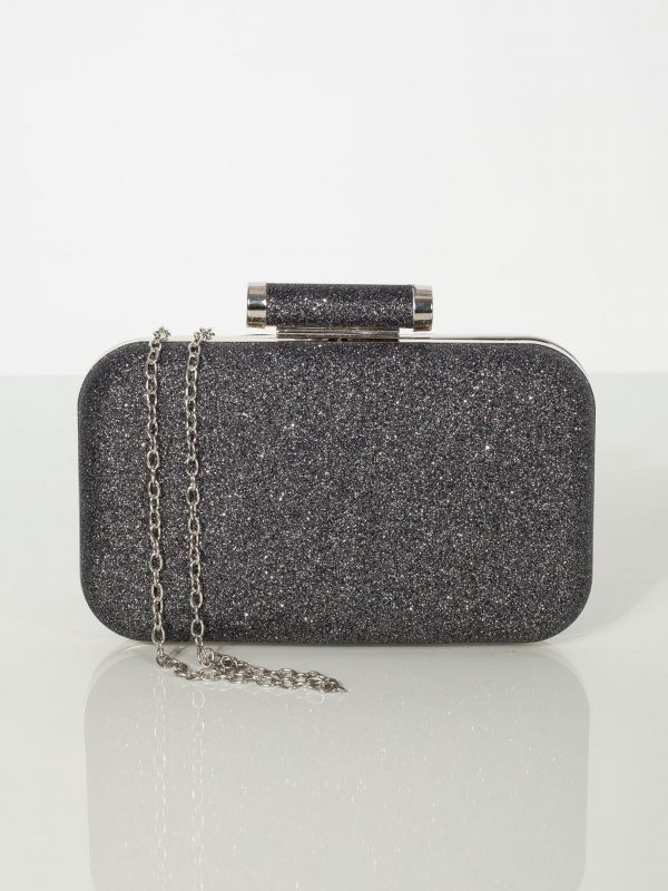 Black glitter formal bag