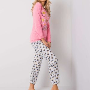 Pink and grey women's pajamas