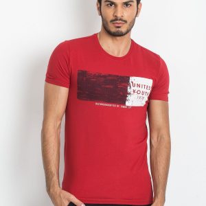 TOMMY LIFE Men's Red T-Shirt