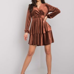 Brown velour dress Alice RUE PARIS