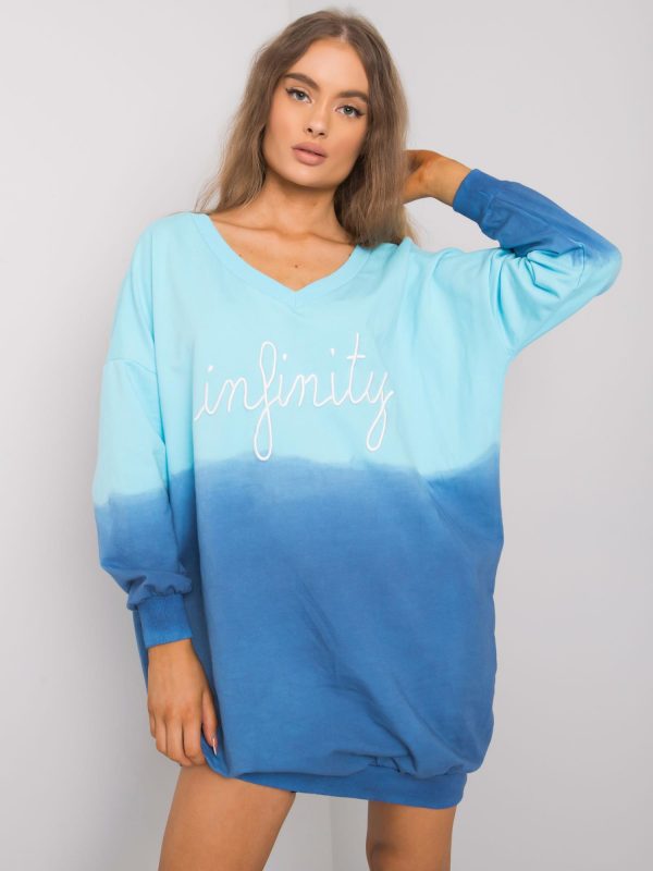 Blue hooded sweatshirt Abriella