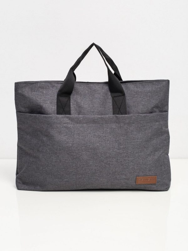 Grey Large Laptop Bag