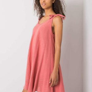 Pink Loose Strap Dress Evanthia OCH BELLA