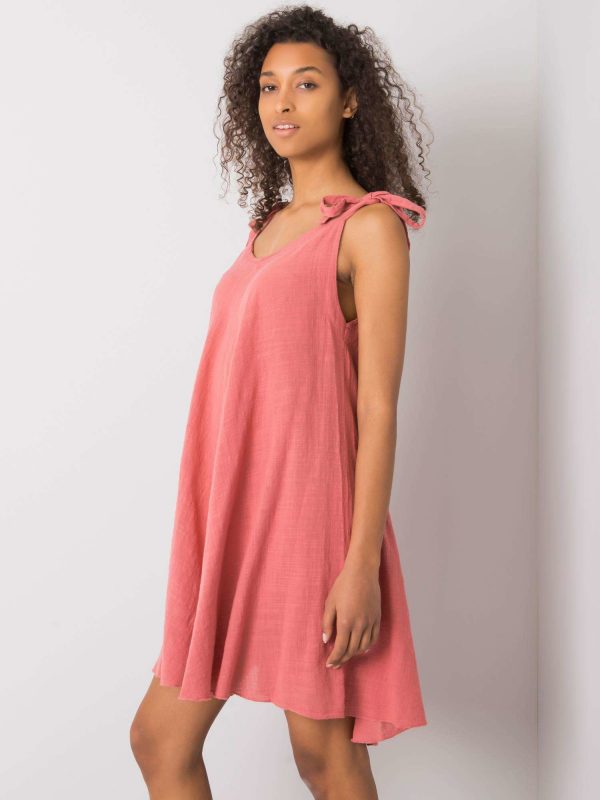 Pink Loose Strap Dress Evanthia OCH BELLA