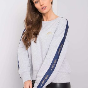 Grey-navy sweatshirt Sibby FOR FITNESS