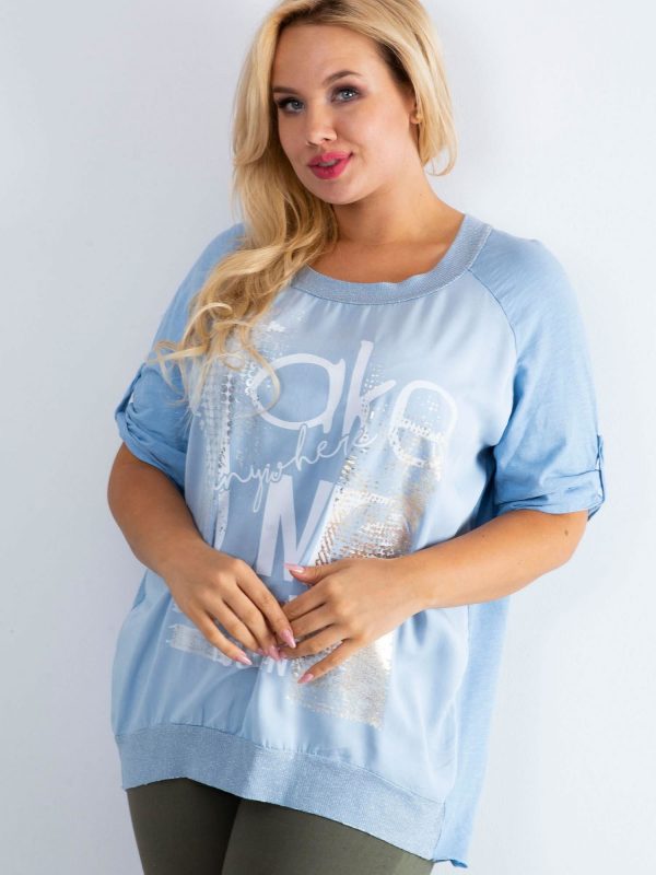 Light blue blouse Presence PLUS SIZE