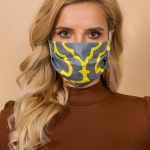 Grey-yellow reuse protective mask