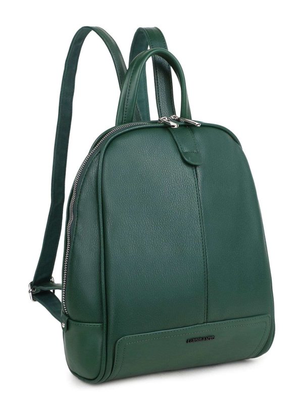 Dark Green Women's Backpack LUIGISANTO