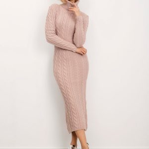 BSL Dirty Pink Knitted Dress