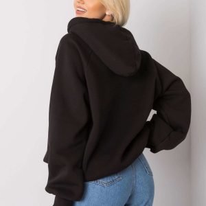 Black padded sweatshirt Dina