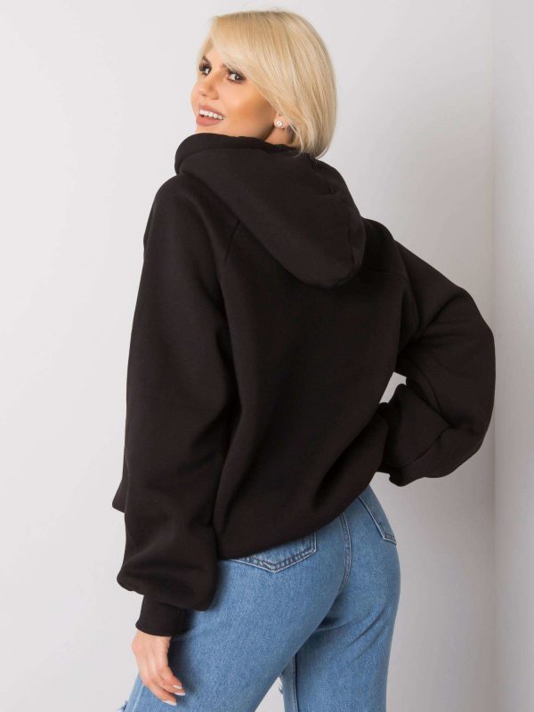 Black padded sweatshirt Dina