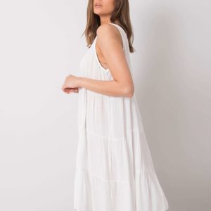 Bridgette OCH BELLA White Ruffle Dress