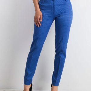 Blue Straight Fit Women's Pants