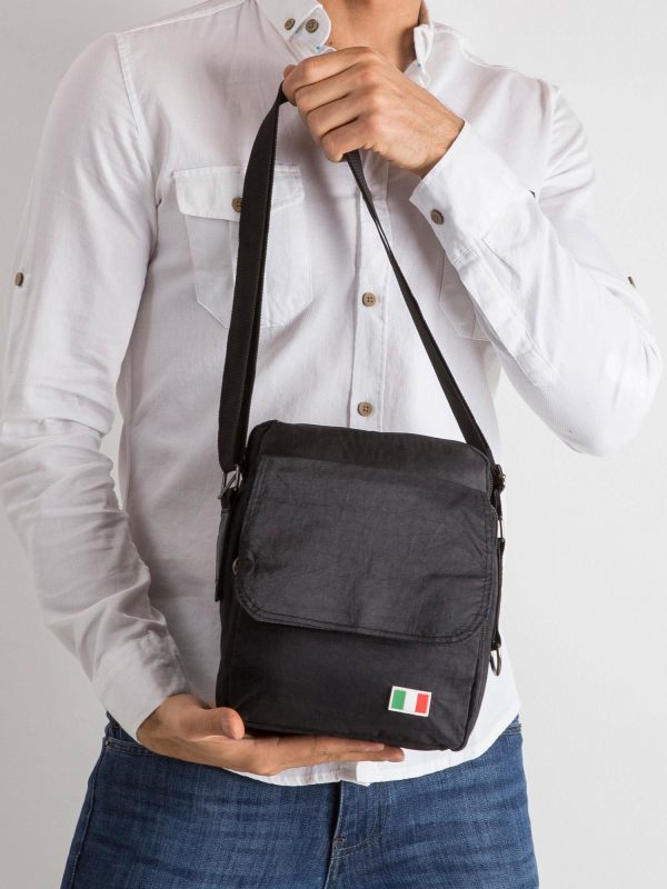 Men's Black Flip Bag