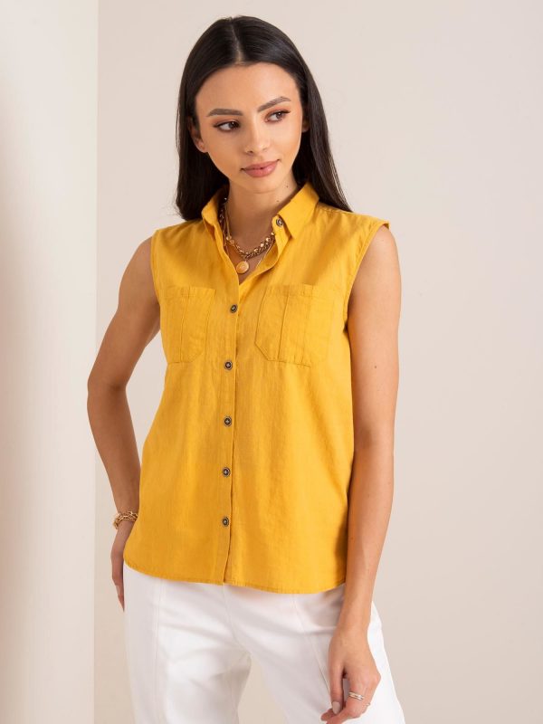 Dark yellow blouse Sunny RUE PARIS