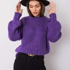 Silvia RUE PARIS purple sweater