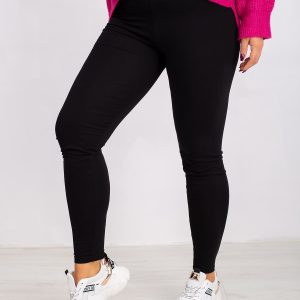 Black Plus Size Smooth Leggings