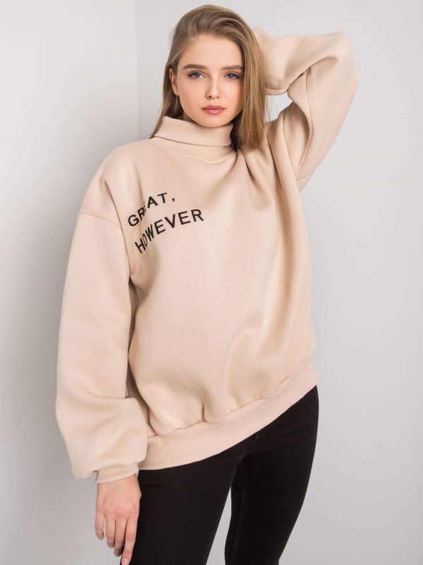 Kelly beige oversized sweatshirt