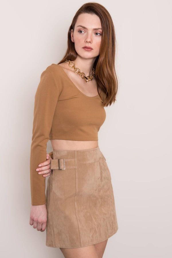 BSL light brown blouse