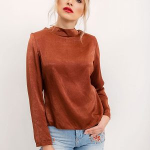 Brown women's blouse BSL