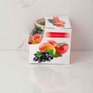 Mango-currant scented candle