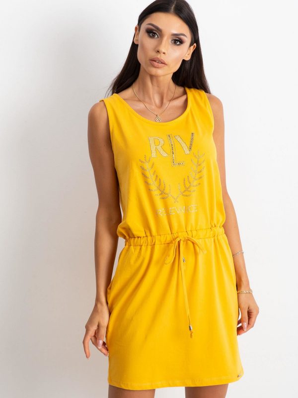 Yellow Embellishment Dress