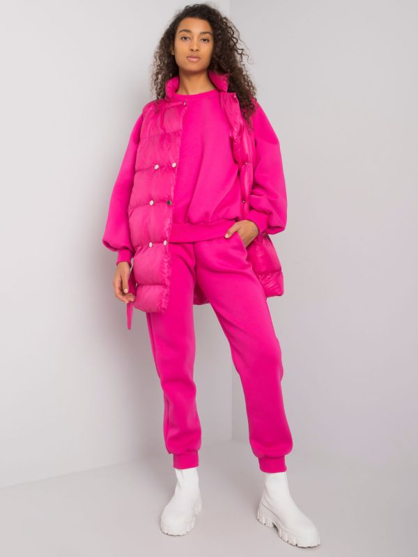 Fuchsia three-piece set with Minneola vest