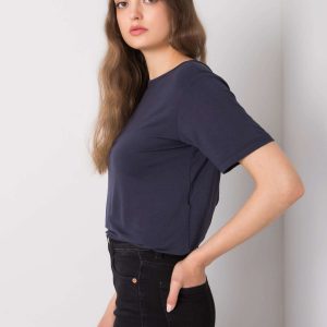 Navy blue casual blouse Giselle RUE PARIS