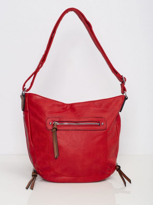 Red Soft City Bag