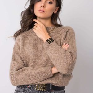 Hailie RUE PARIS dark beige sweater