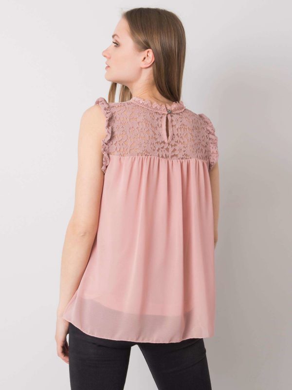 Aileen dirty pink formal blouse