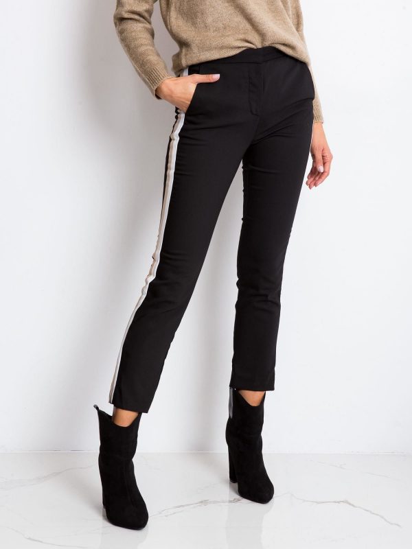 RUE PARIS Black and beige pants Vince