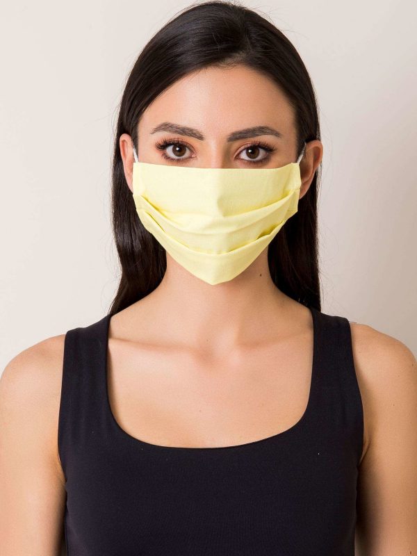 Yellow Cotton Protective Mask