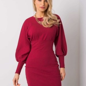 Burgundy dress Leticia RUE PARIS