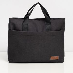 Black Fabric Laptop Bag