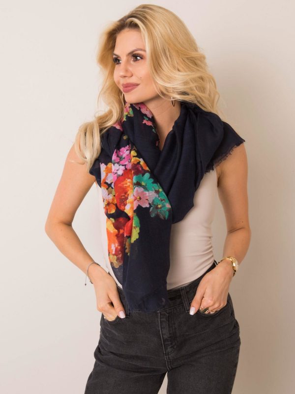 Navy blue sling with flowers