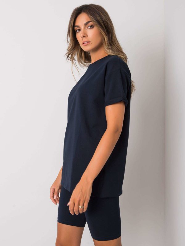 Navy blue Aryana cotton set