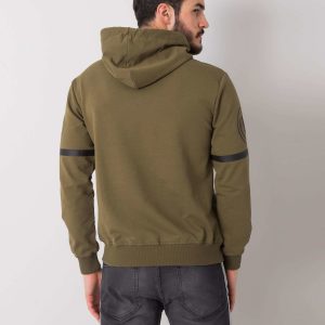 Khaki Cameron print sweatshirt for men