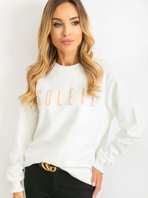 RUE PARIS Ecru sweatshirt Soleil