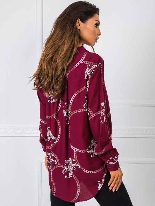 Burgundy shirt Claudia RUE PARIS