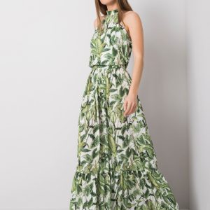 Green dress with Liliana print