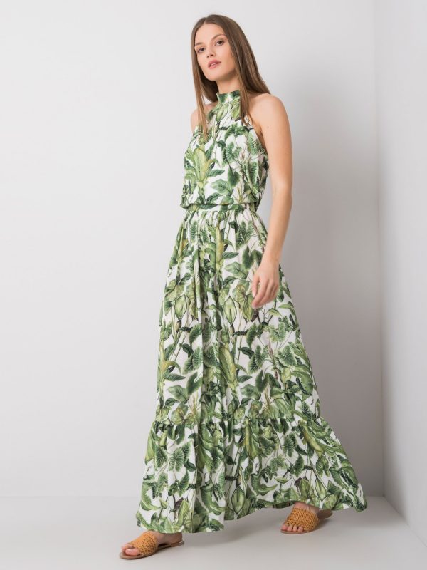 Green dress with Liliana print