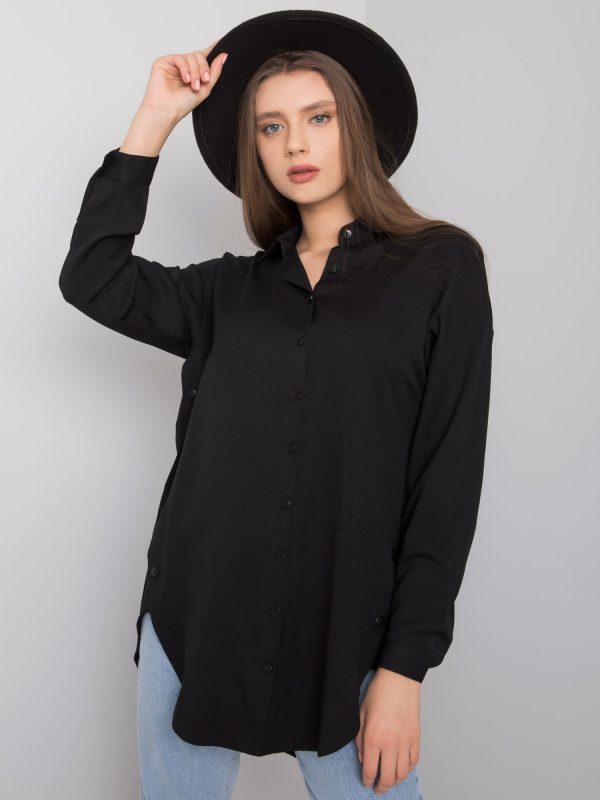 Black long shirt Zuri RUE PARIS