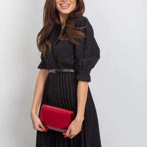 Dark red small clutch bag