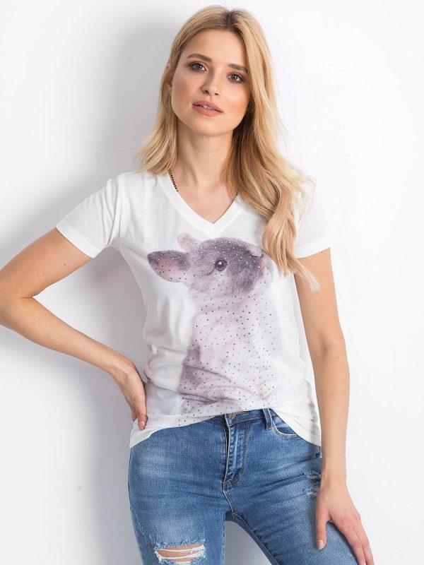 Ecru T-shirt Bunny