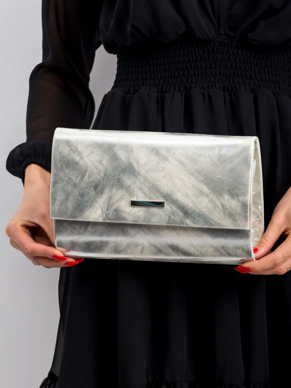 Silver lacquered clutch